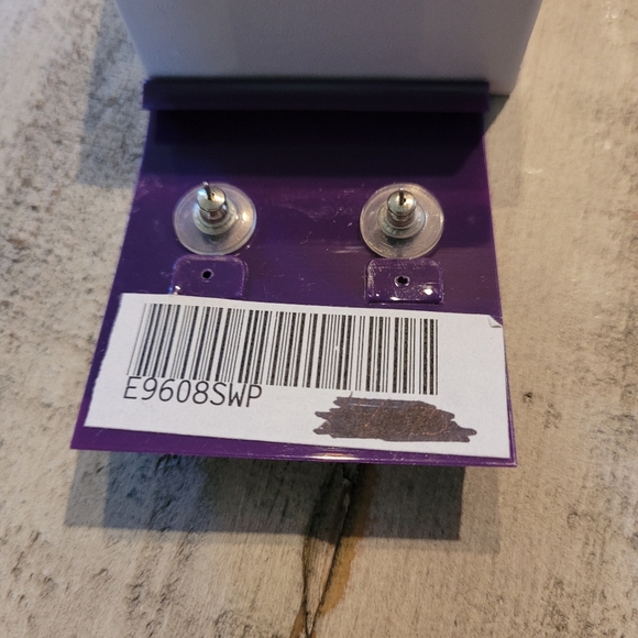 New Cathy's Concepts Pearl & Aurora Borealis earrings in box - Picture 3 of 4